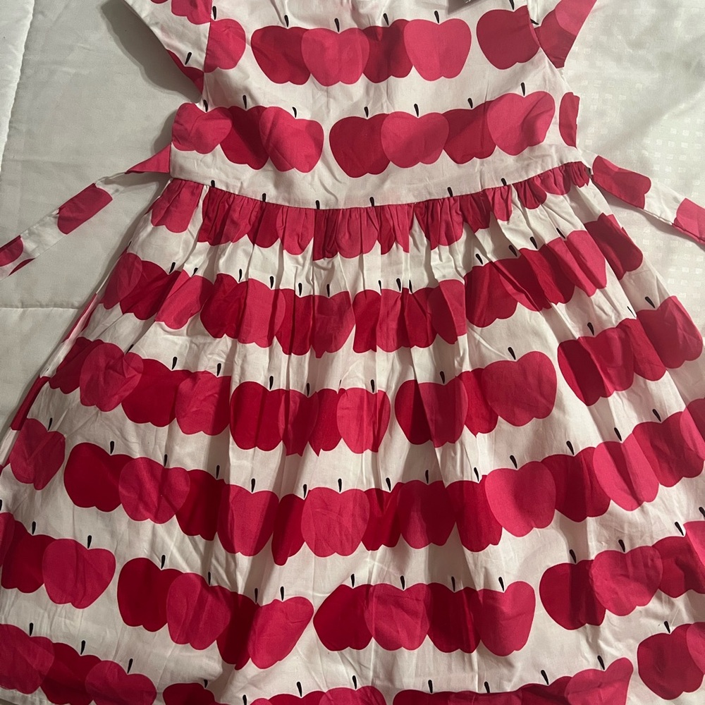NEW Next Back to School Apple Girls Dress 5 6 7